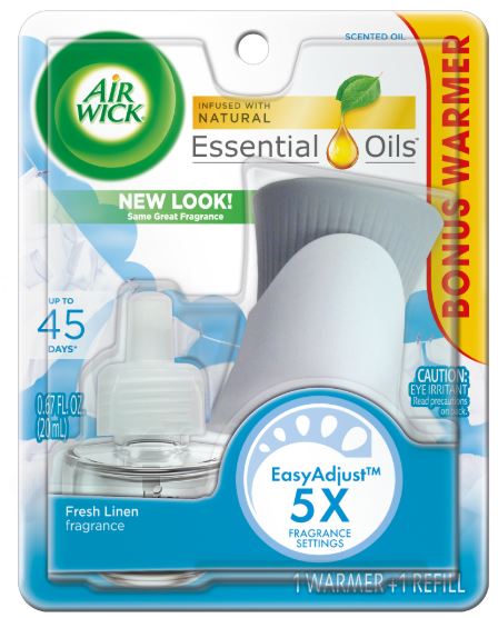 AIR WICK Scented Oil  Fresh Linen  Kit Discontinued